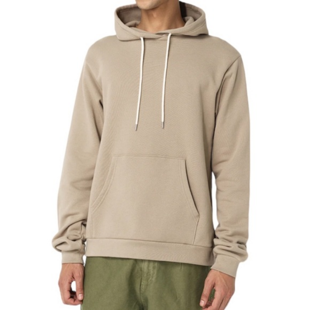 John Elliott Beige Neutral 100% Cotton‎ Beach Hoodie Sweatshirt